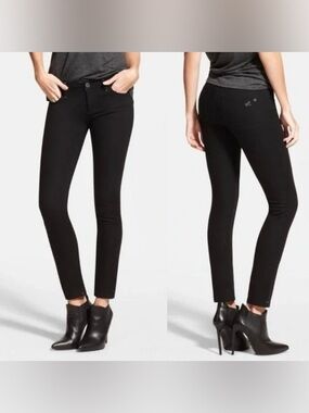 DL1961 Angel Skinny Ankle Jeans in Black